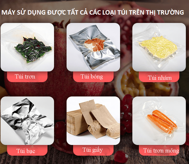 Túi hút chân không phổ biến