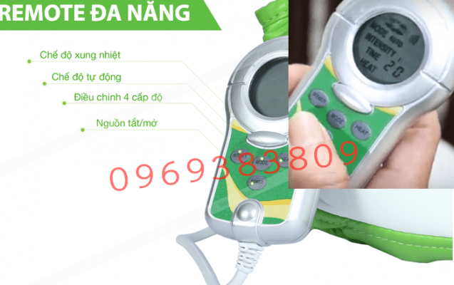 Đai massage bụng Twin remote đa năng