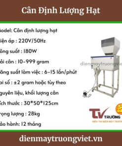 Thông số kỹ thuật của cân định lượng hạt