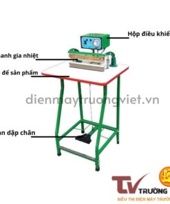 Cấu tạo của máy hàn miệng túi dập chân m5-400